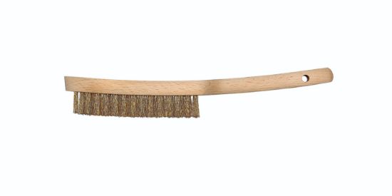 Picture of R9370 Wire brush 3-row brass bristles